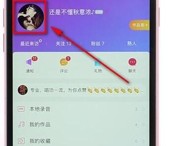 唱吧app更改名字的操作流程图图2