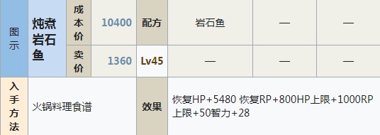 符文工房5炖煮岩石鱼怎么做 符文工房5炖煮岩石鱼制作方法分享图1