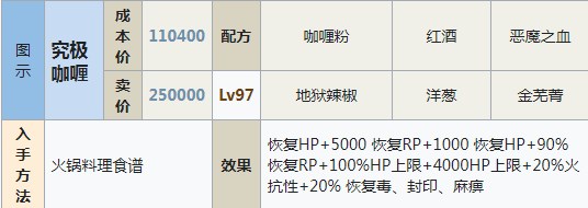 符文工房5究极咖喱怎么做 符文工房5究极咖喱制作方法分享图1