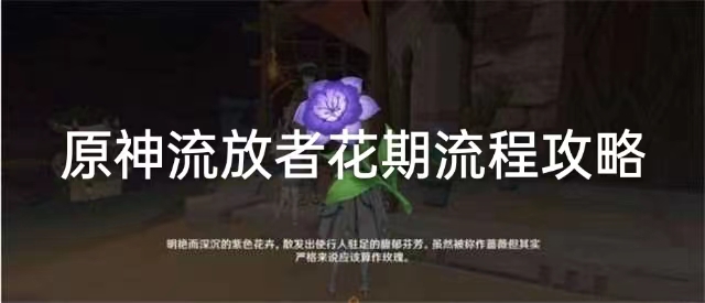 原神流放者花期怎么过图1