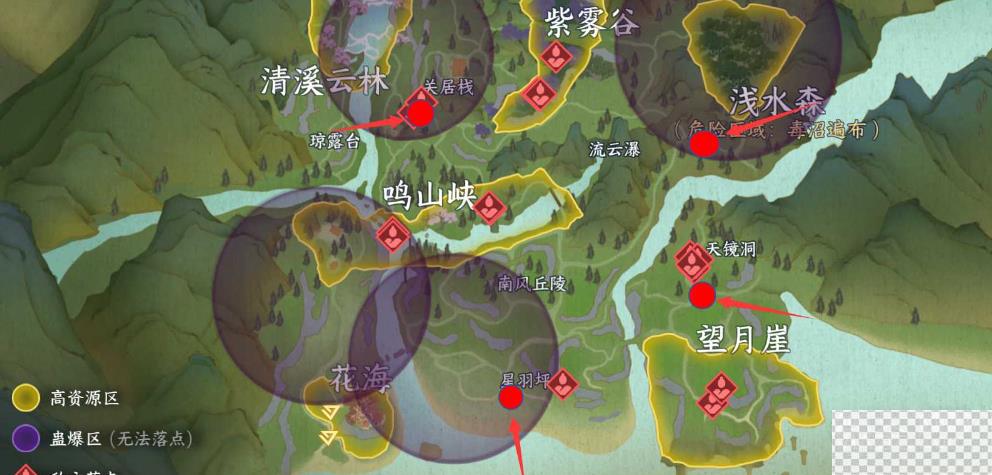 逆水寒手游逐鹿仙原坦克位置一览图2