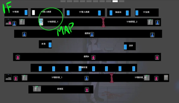 恶灵寄生全楼层地图攻略 B1-9F地图分享图10