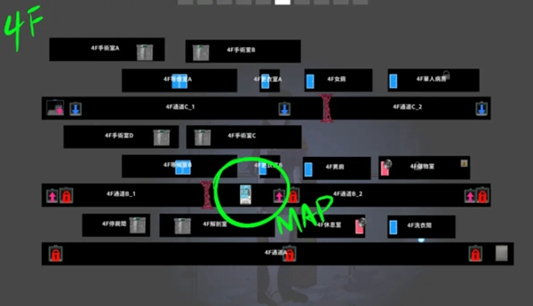 恶灵寄生全楼层地图攻略 B1-9F地图分享图7